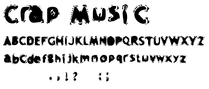 Crap Music font